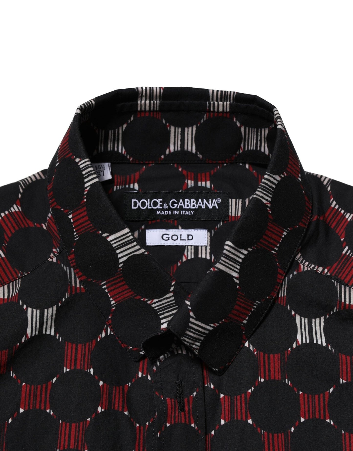 Dolce & Gabbana Multicolor Cotton GOLD Long Sleeves Men's Shirt ()