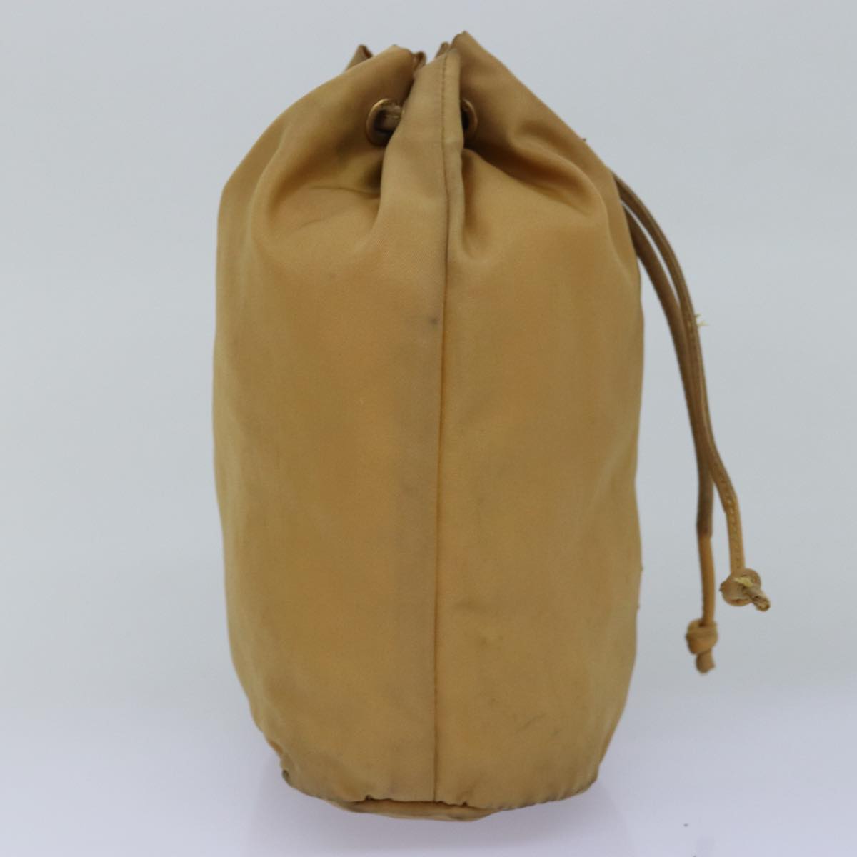 PRADA Pouch Nylon Beige 77278