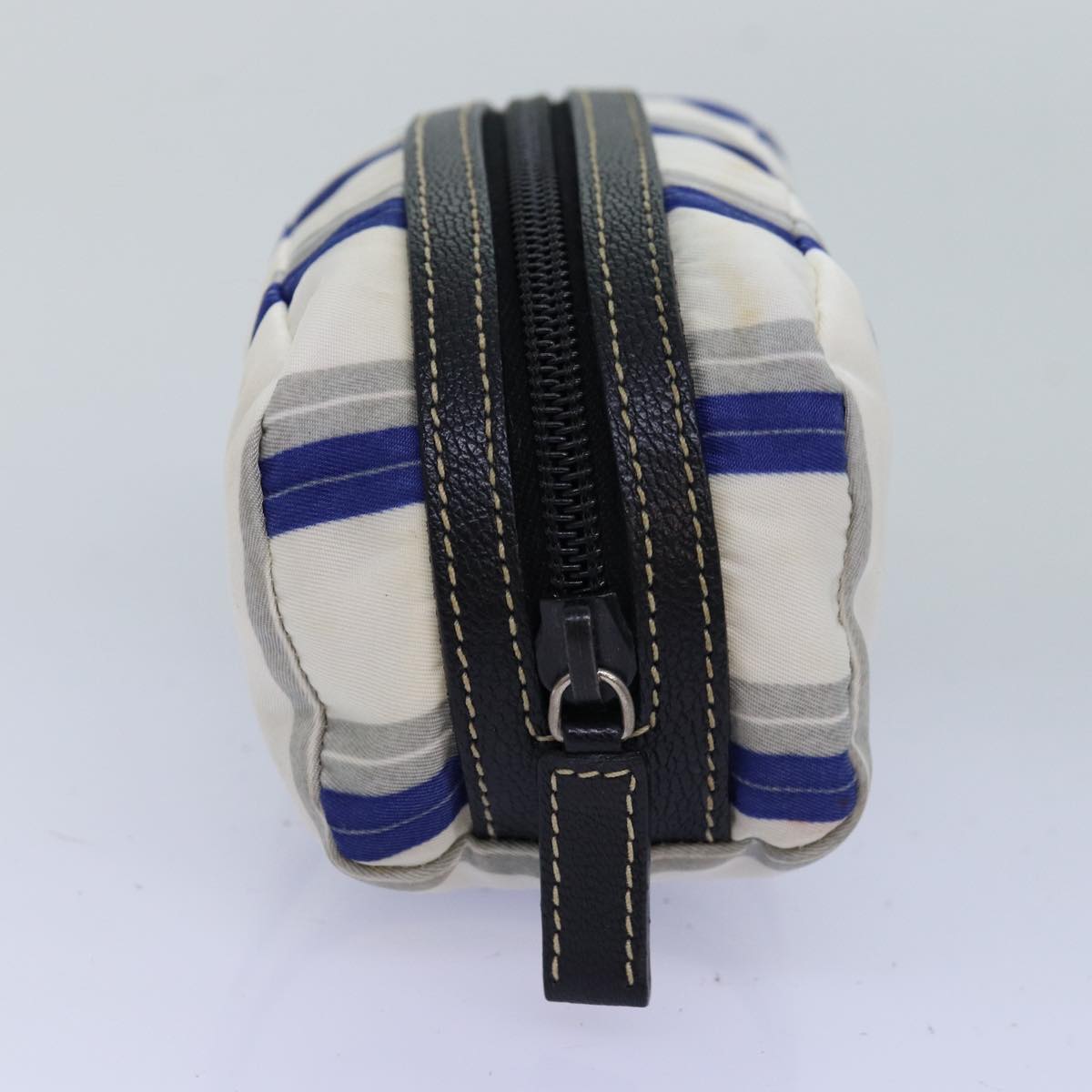 PRADA Pouch Nylon White 77336