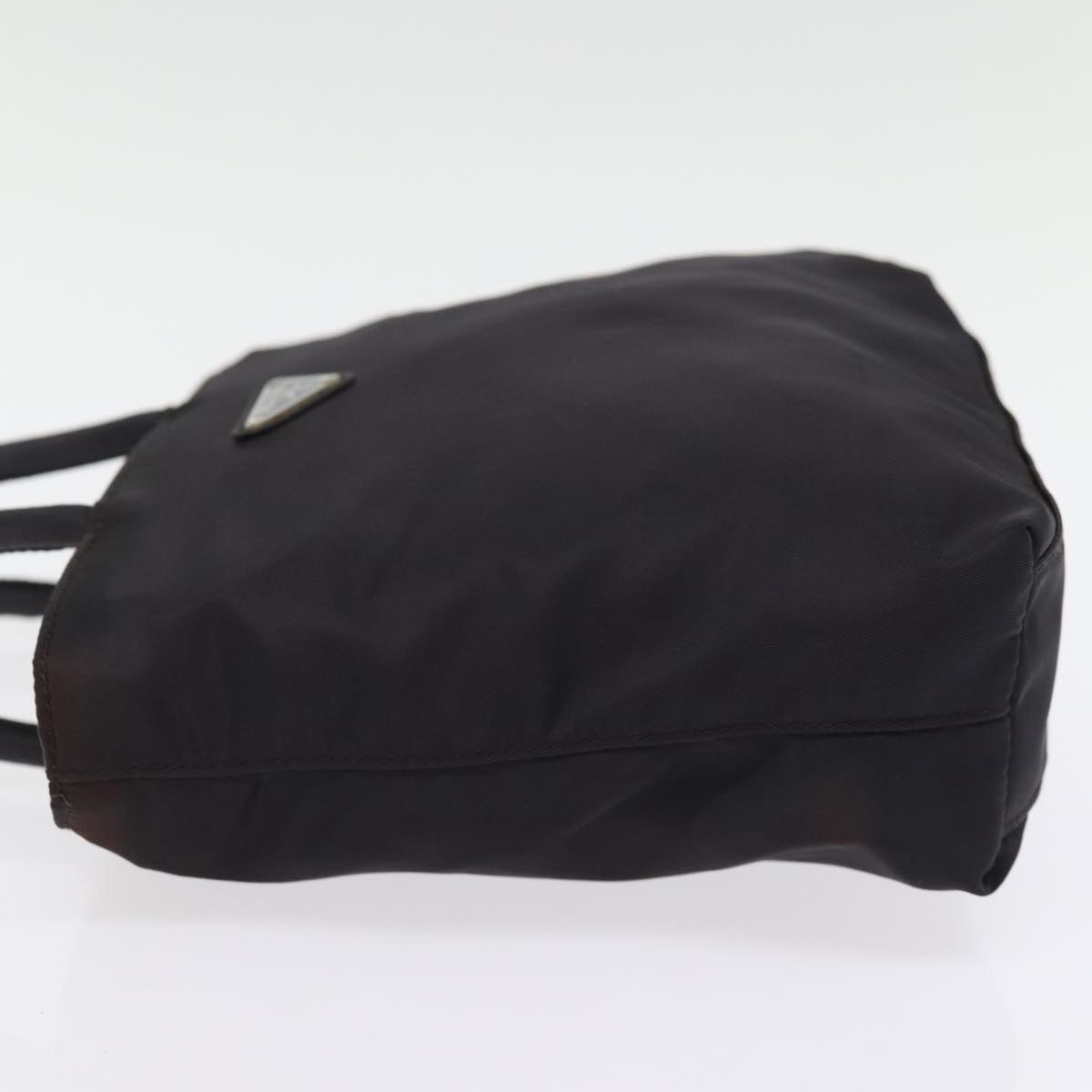 PRADA Hand Bag Nylon Brown 77340