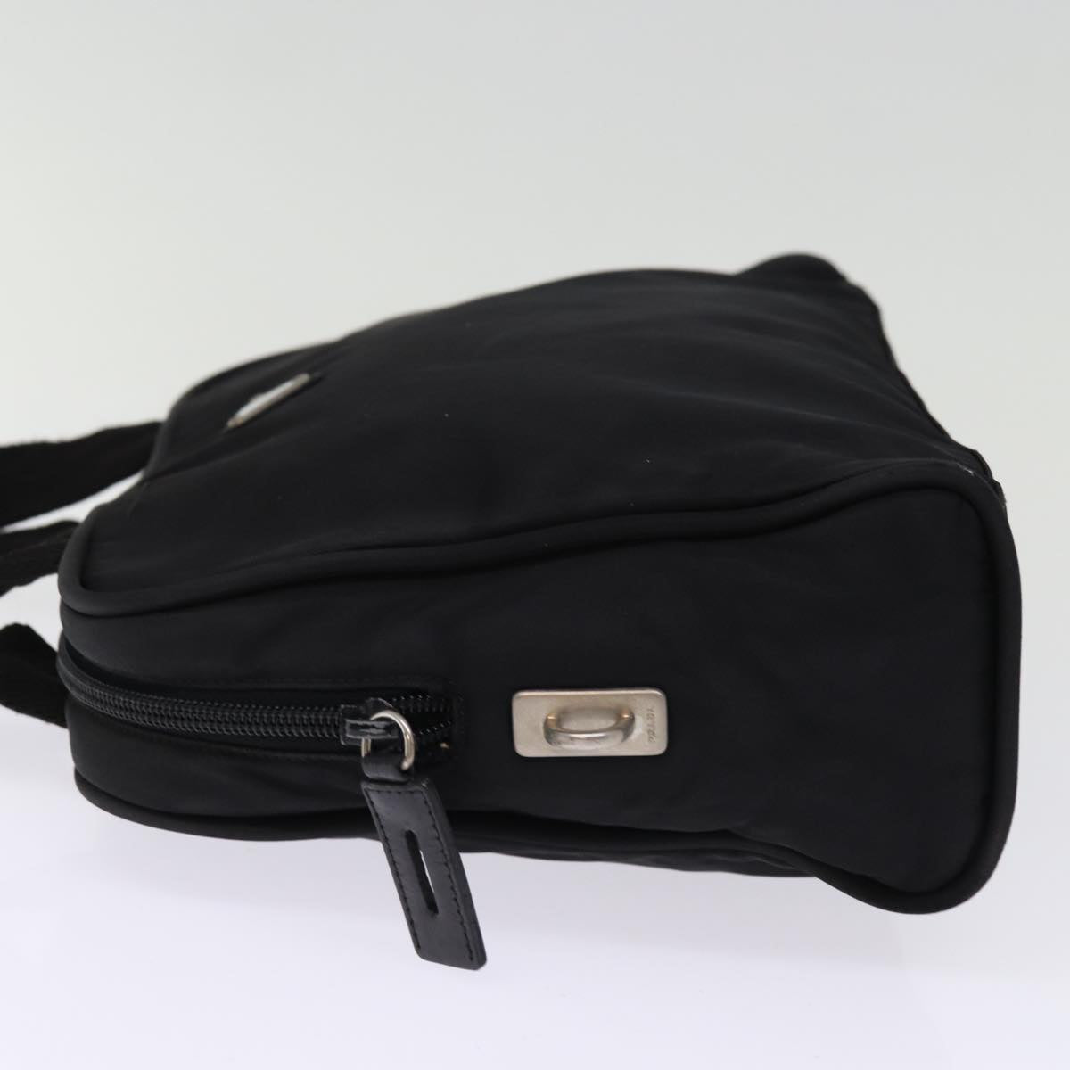 PRADA Hand Bag Nylon Black 77349