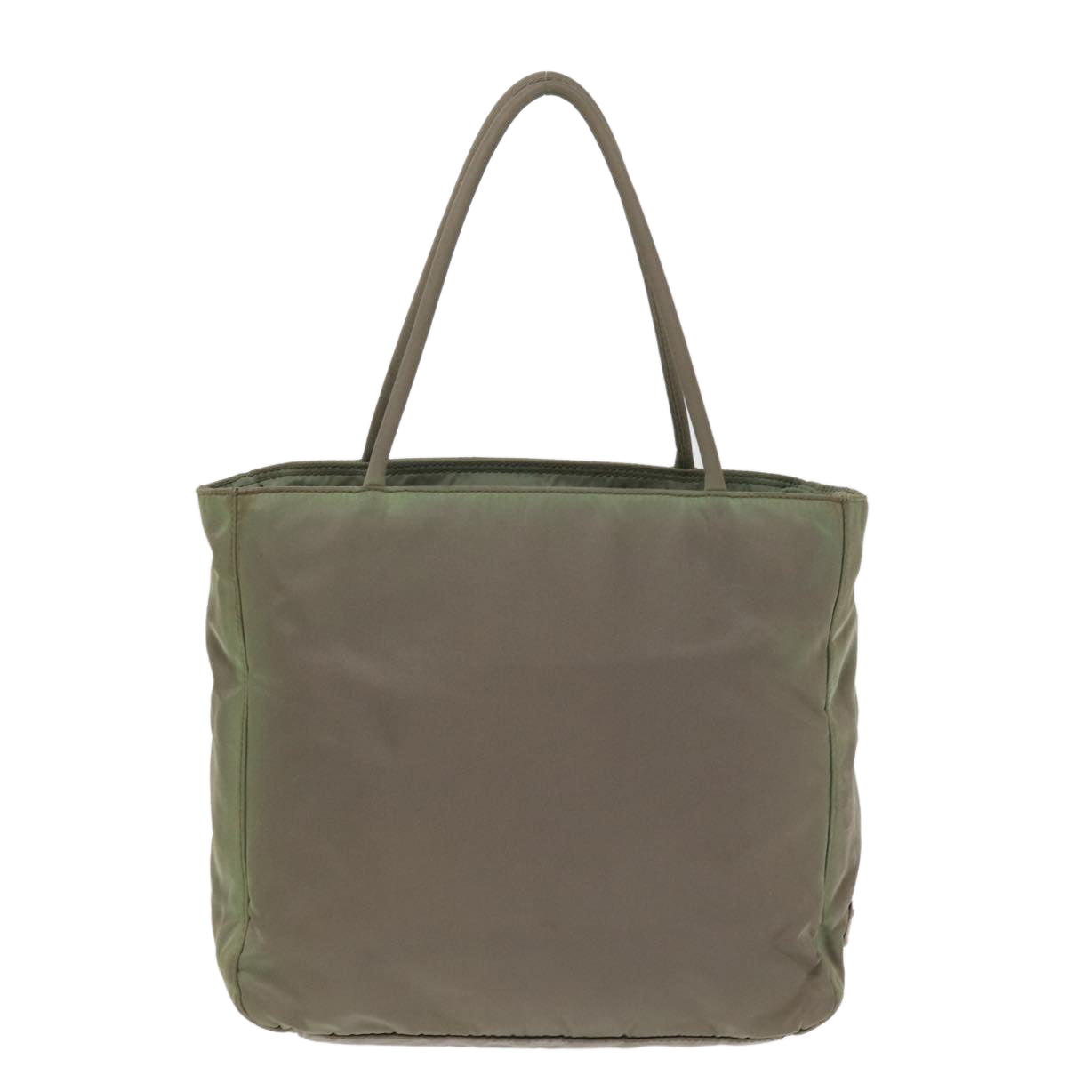 PRADA Hand Bag Nylon Khaki 77350