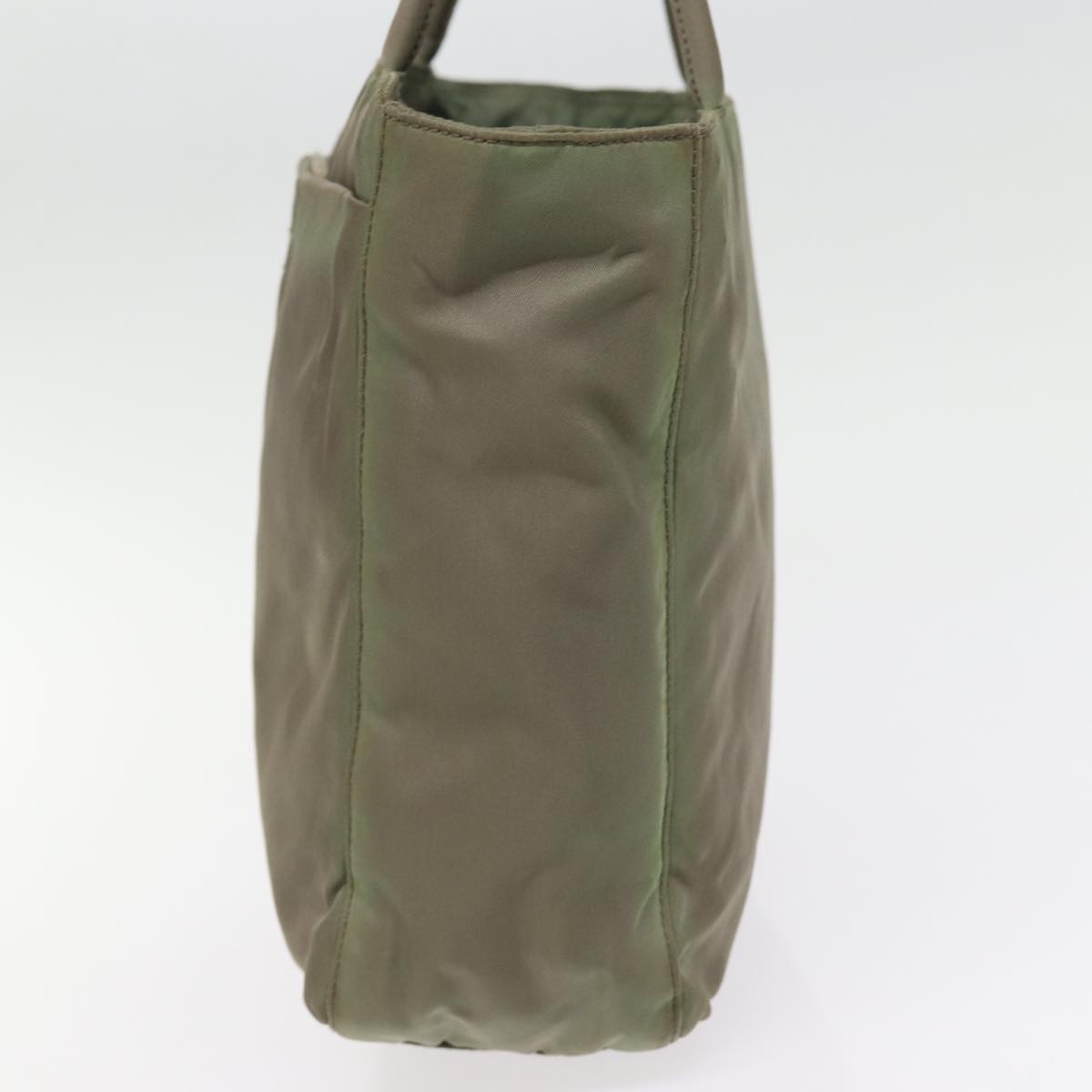 PRADA Hand Bag Nylon Khaki 77350