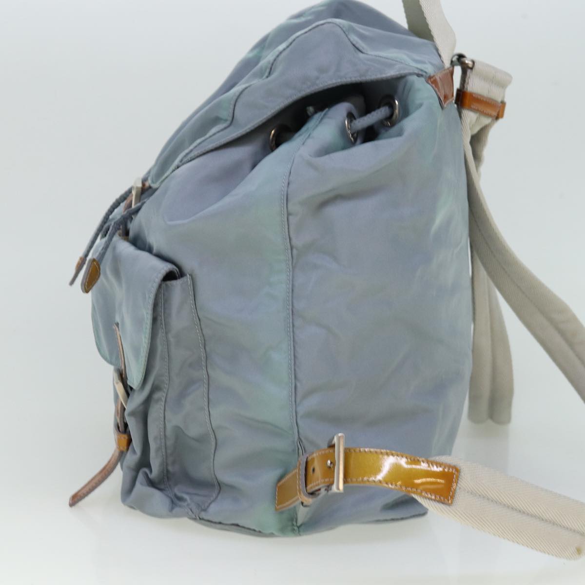PRADA Backpack Nylon Blue 77354