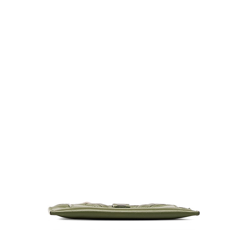 Bottega Veneta Intrecciato Coin Case in Leather Green