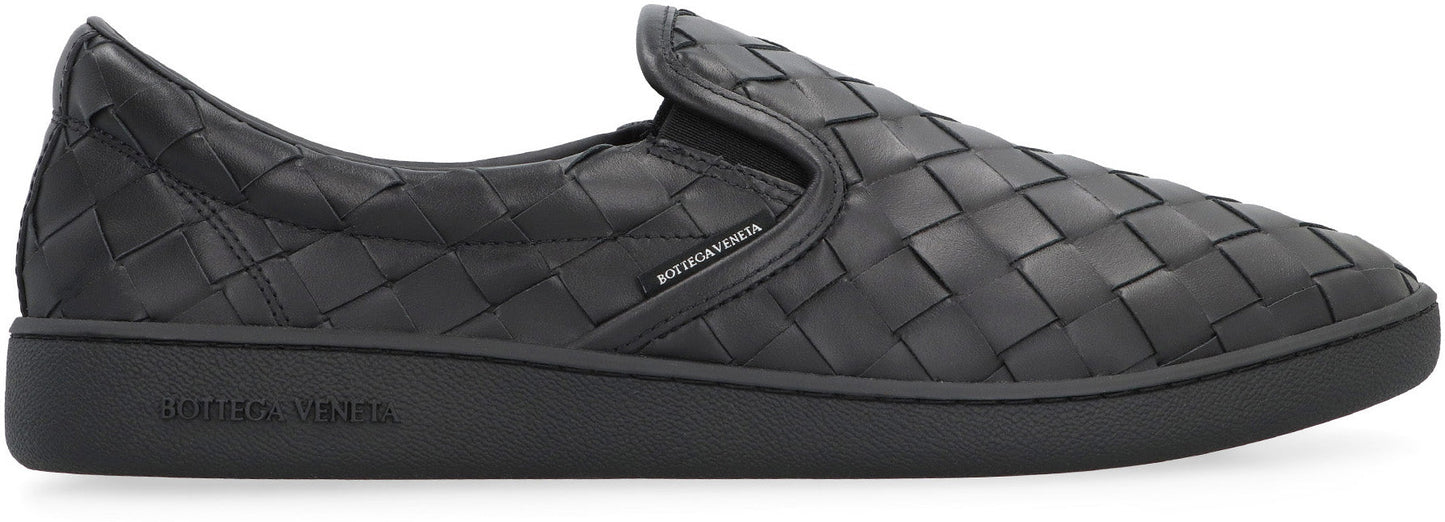 BOTTEGA VENETA Sawyer Leather Slip-On Sneakers for Men