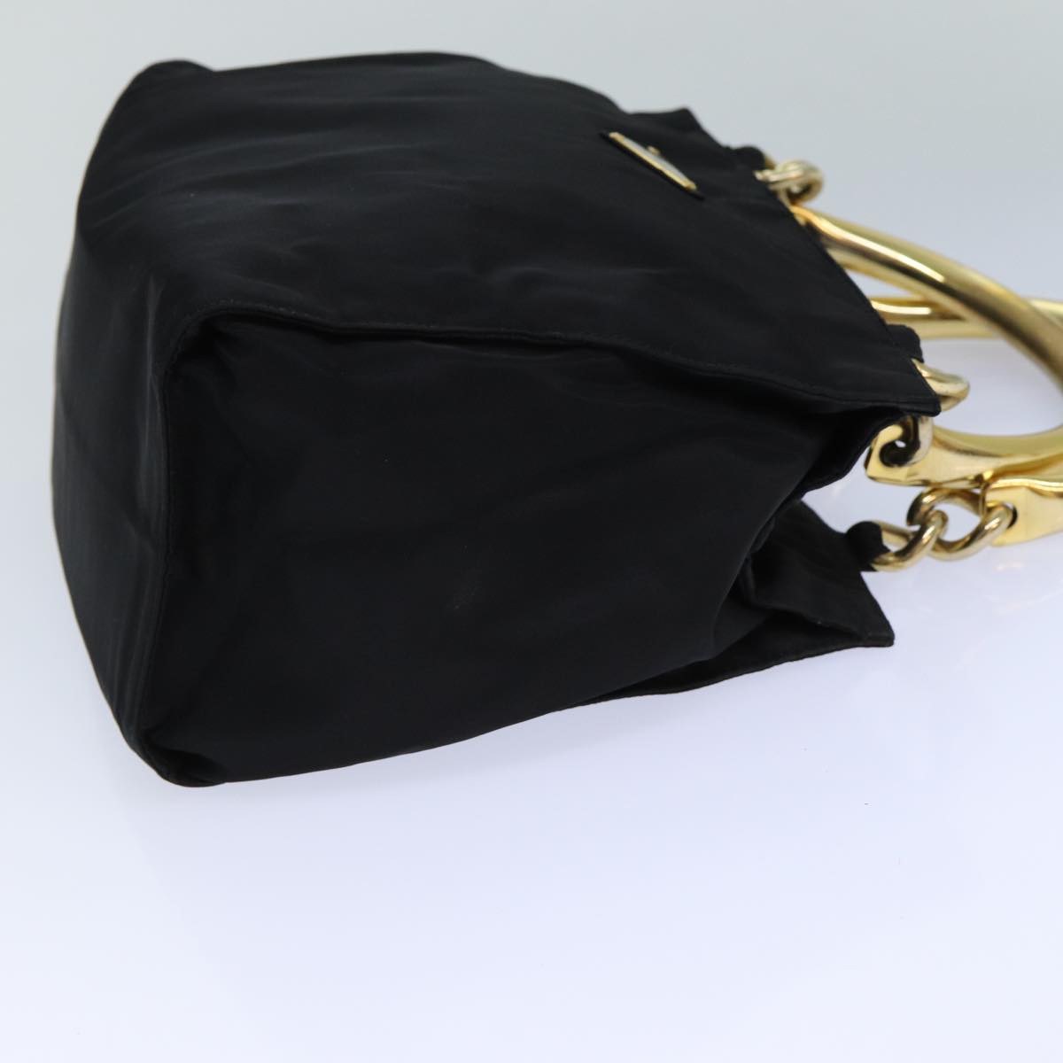 PRADA Hand Bag Nylon Black 77558