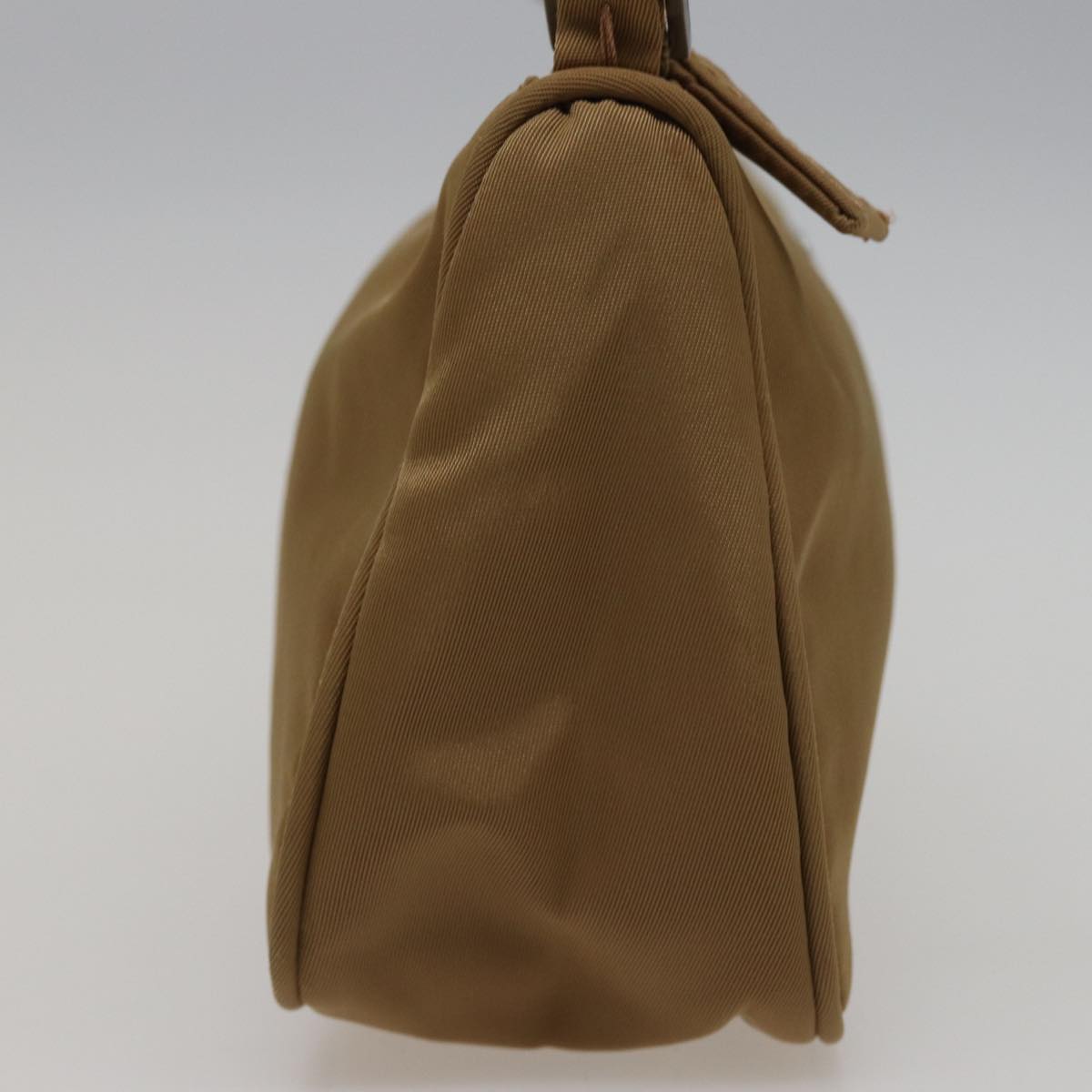 PRADA Accessory Pouch Nylon Beige 77743