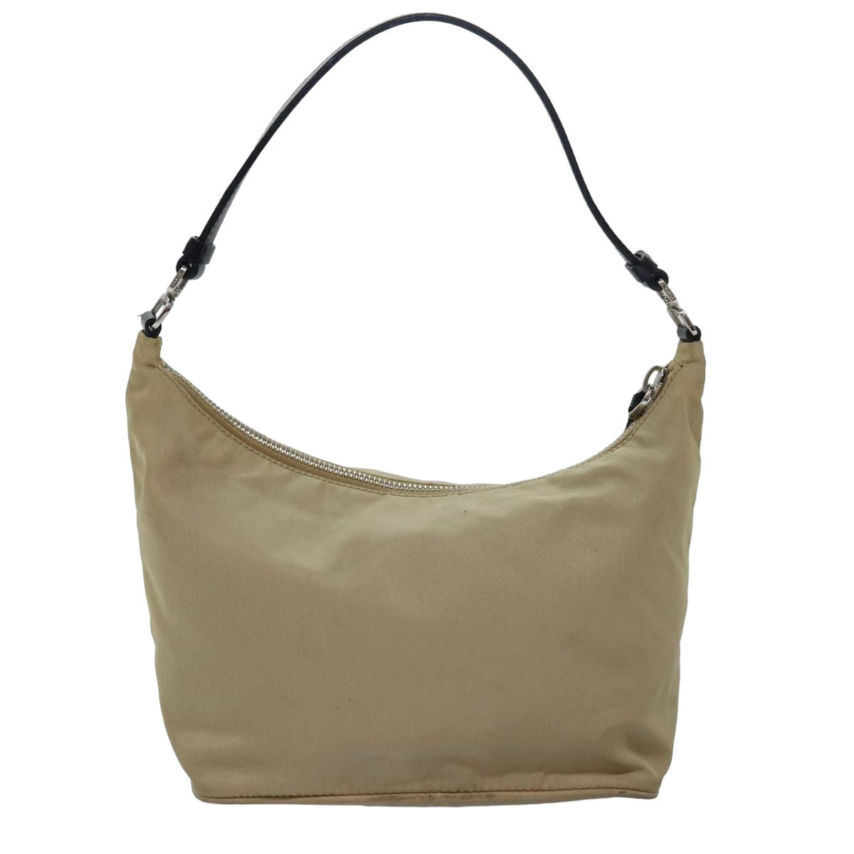 PRADA Accessory Pouch Nylon Beige 77764