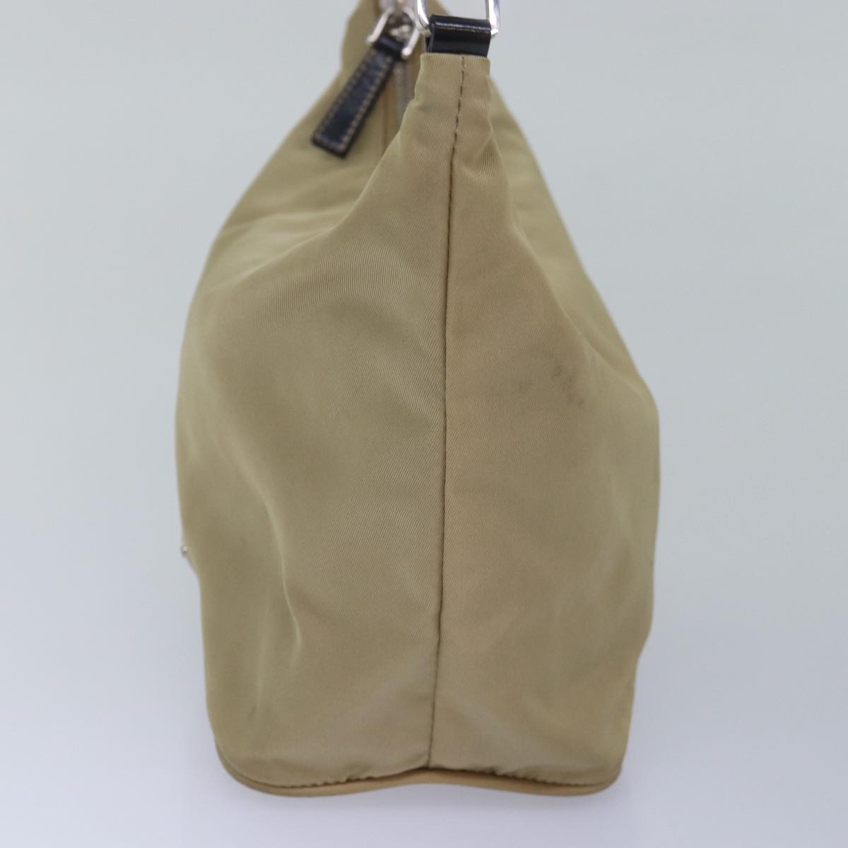 PRADA Accessory Pouch Nylon Beige 77764
