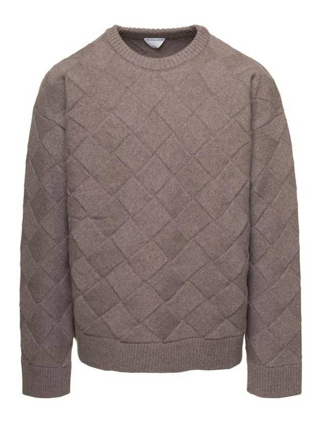 Bottega Veneta Intrecciato Wool Knit Top Riverbed