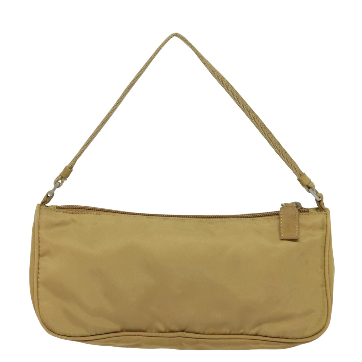 PRADA Accessory Pouch Nylon Beige 78075