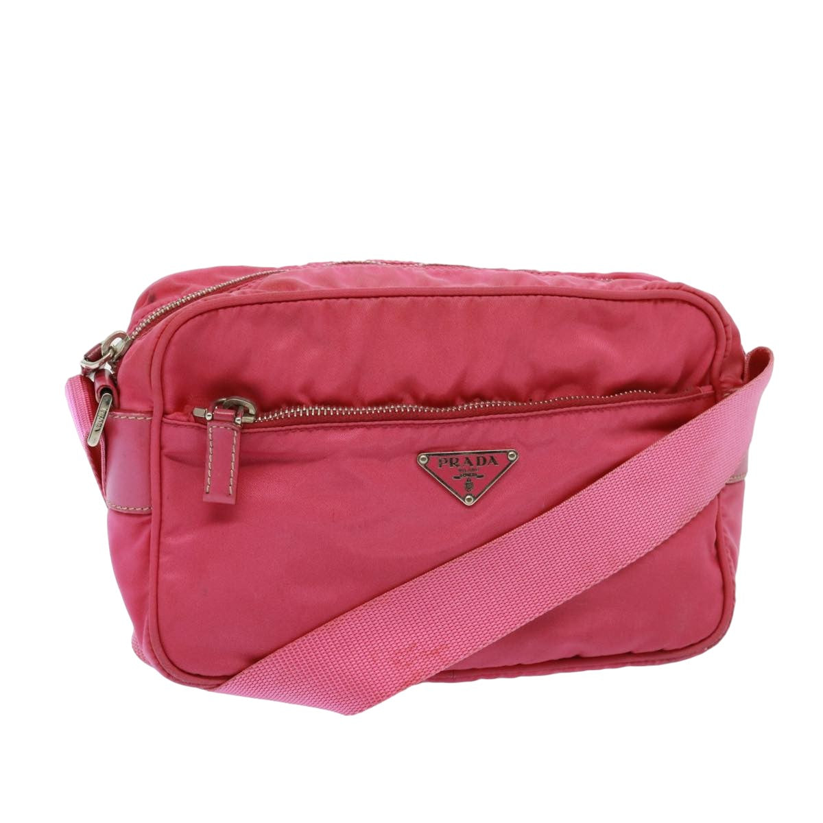 PRADA Shoulder Bag Nylon Pink 78078