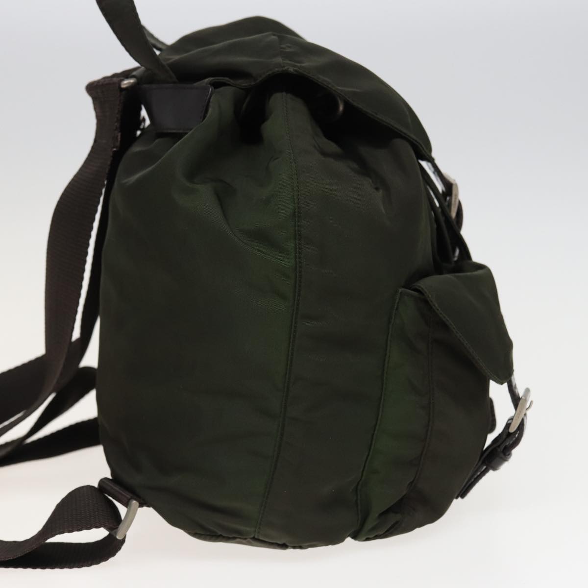 PRADA Shoulder Bag Nylon Khaki 78257