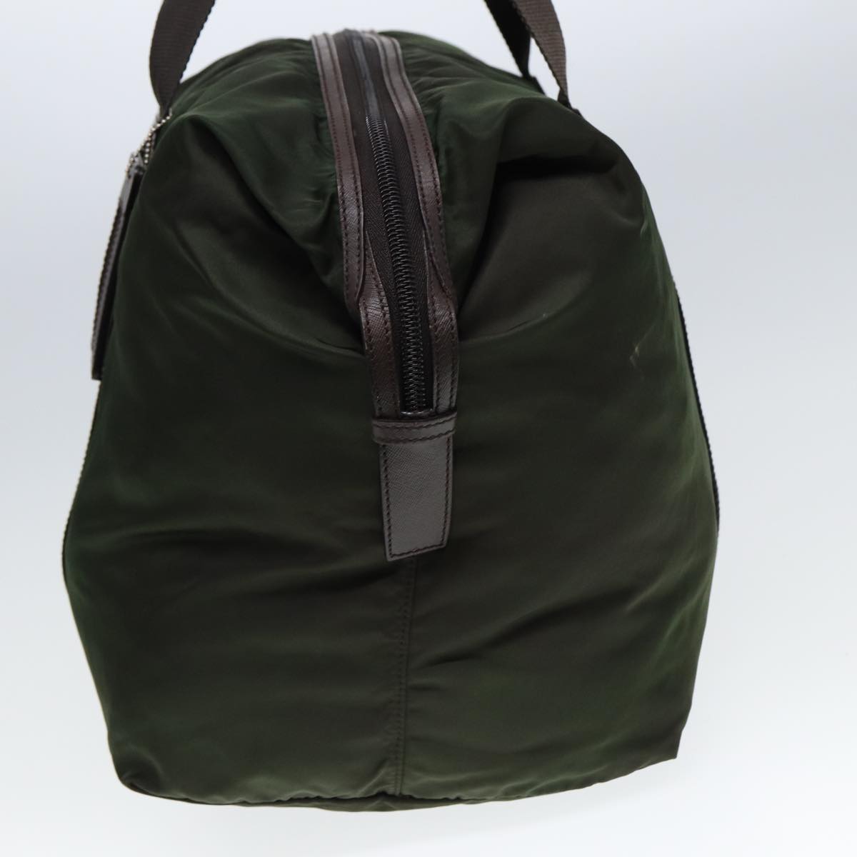 PRADA Boston Bag Nylon Khaki 78423