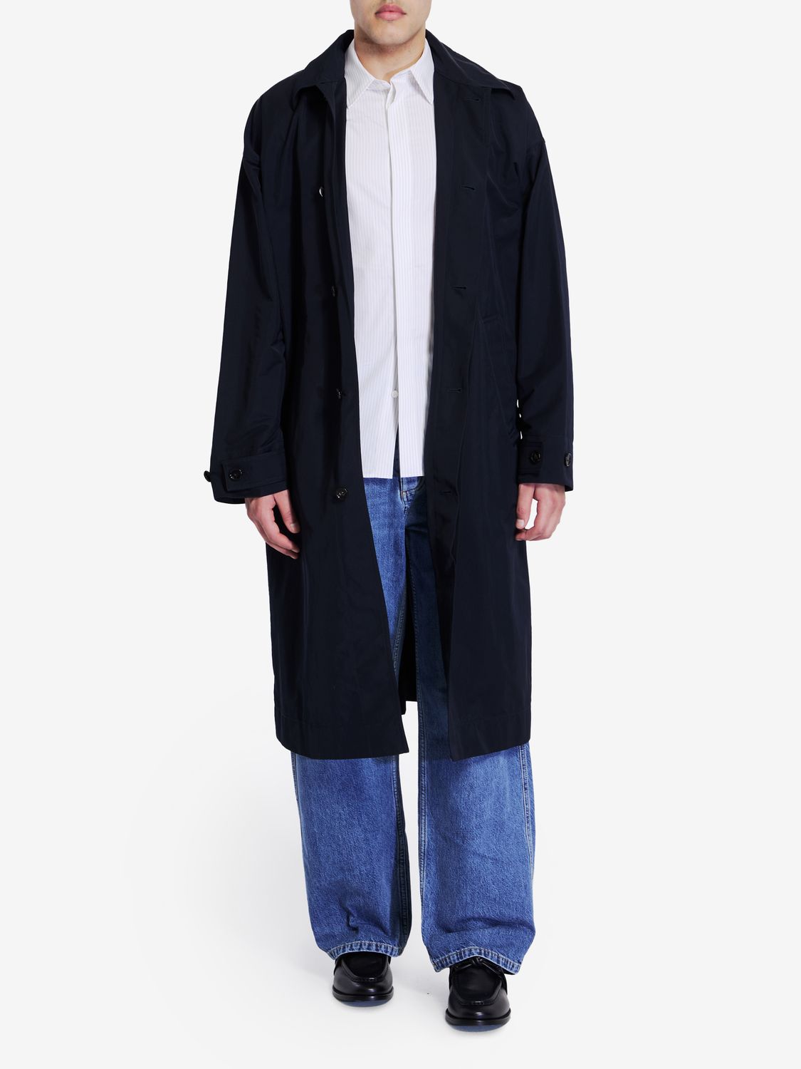 BOTTEGA VENETA Nylon Blend Trench Jacket for Men - FW24 Collection