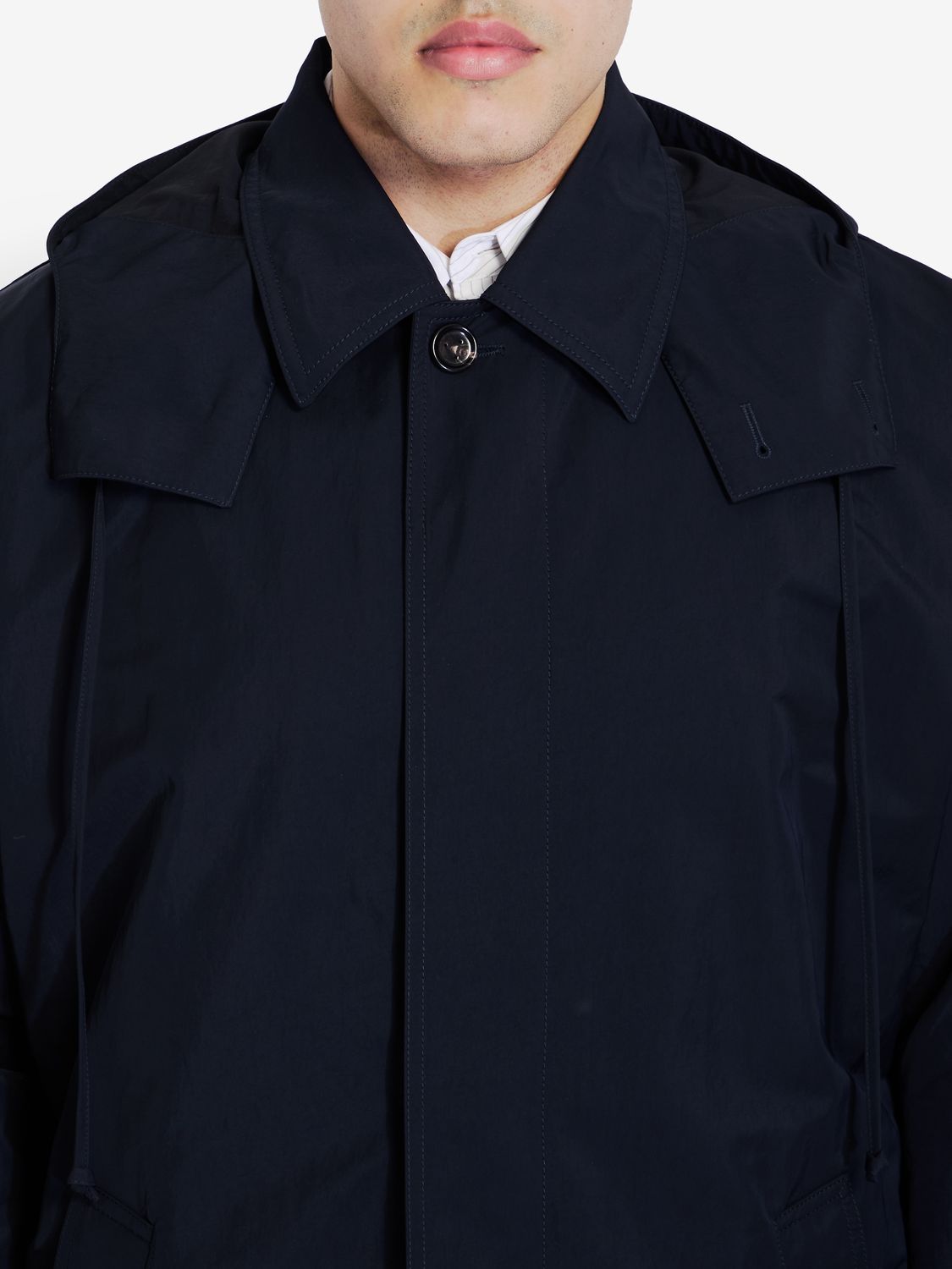 BOTTEGA VENETA Nylon Blend Trench Jacket for Men - FW24 Collection