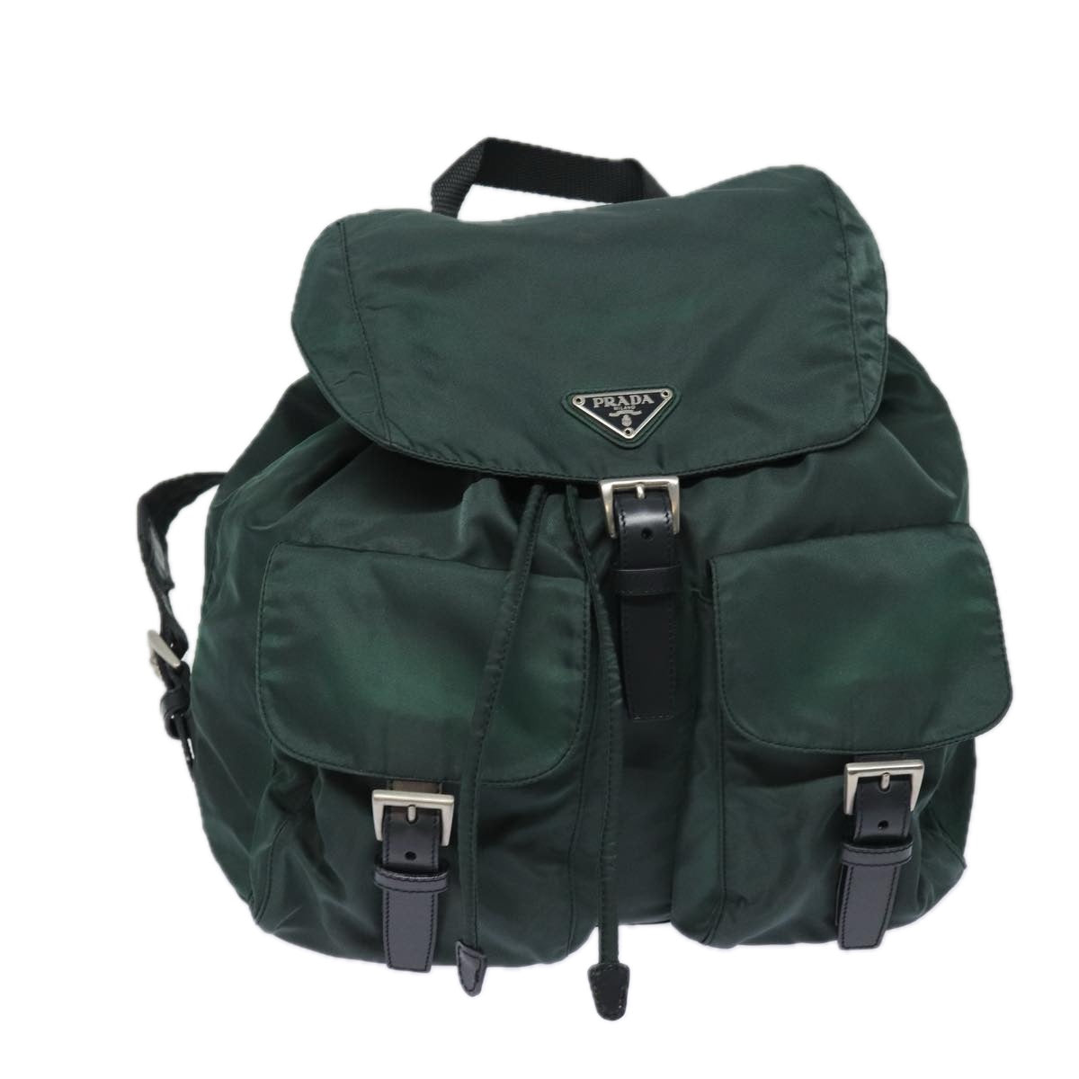 PRADA Backpack Nylon Khaki 78912