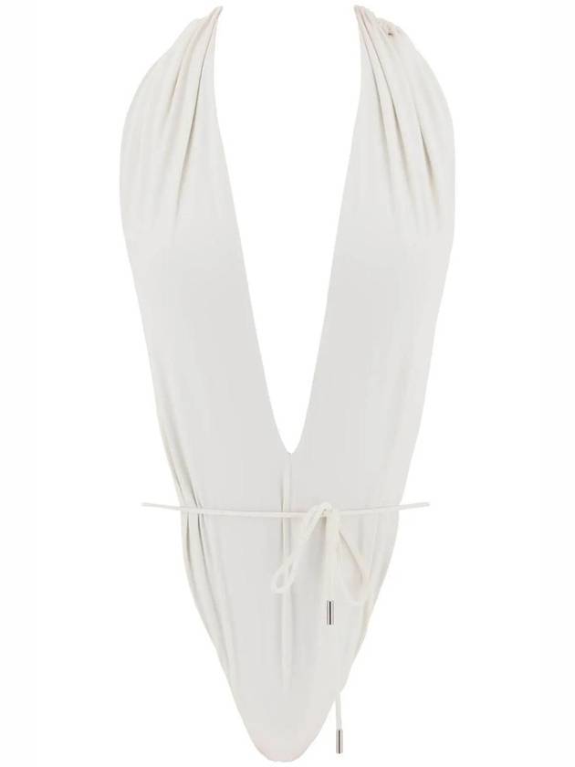 Saint Laurent H71 783574y37pg 9078 Women's Swimwear Swimwear Swim Shorts Shorts Logo WOMAN WHITE SWIMWEAR