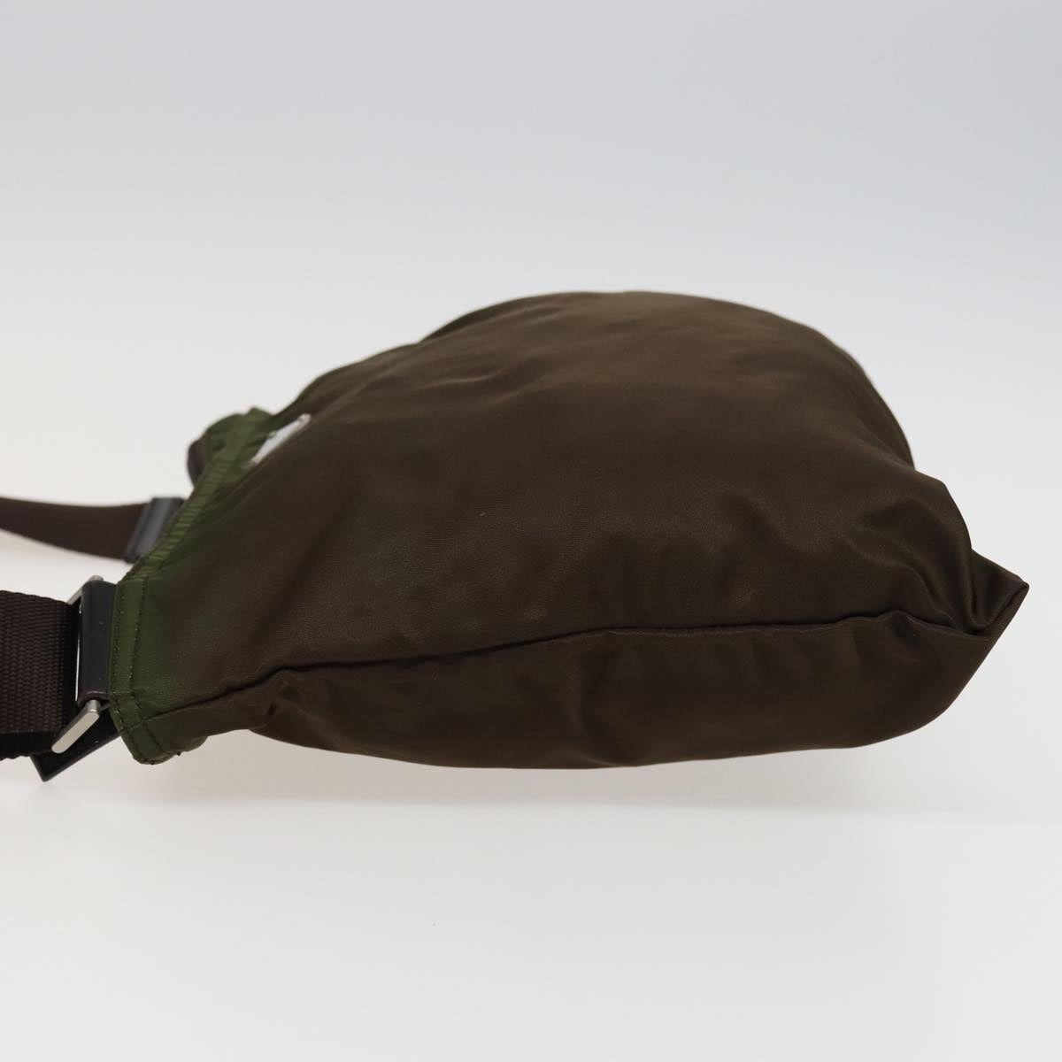 PRADA Shoulder Bag Nylon Khaki Brown 79144