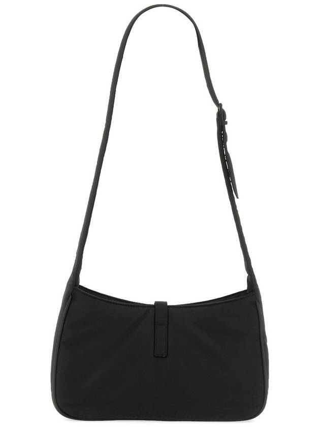 Saint Laurent 5 A 7 Regenerated Nylon Shoulder Bag Black