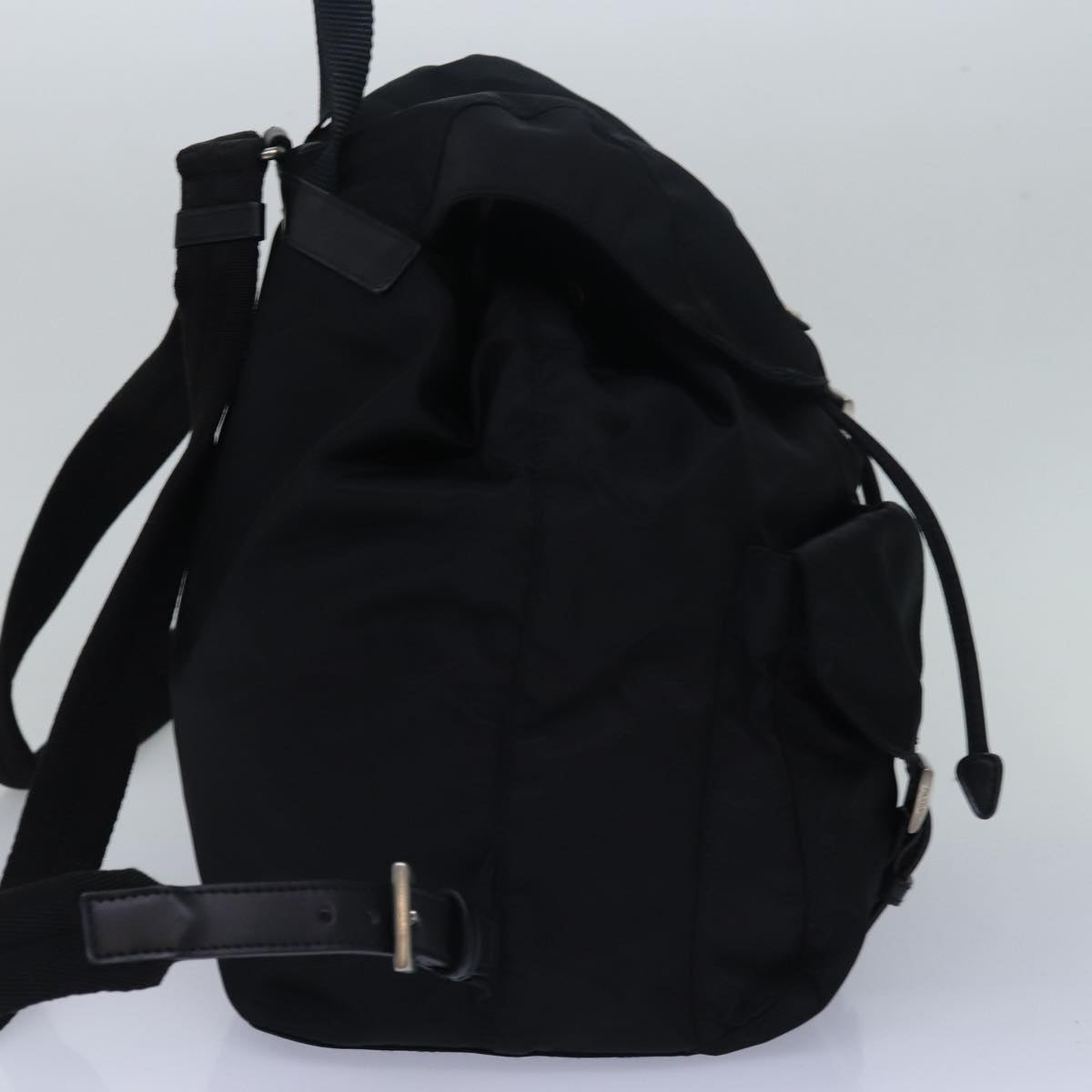 PRADA Backpack Nylon Black 79370