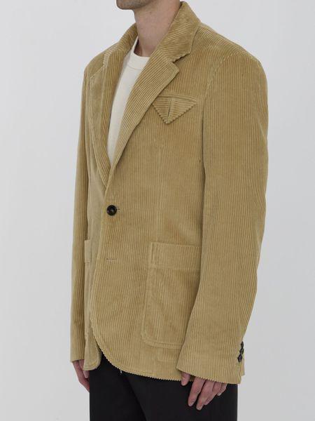 BOTTEGA VENETA Corduroy Jacket with Peaked Lapels for Men