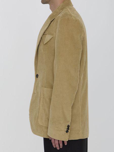 BOTTEGA VENETA Corduroy Jacket with Peaked Lapels for Men