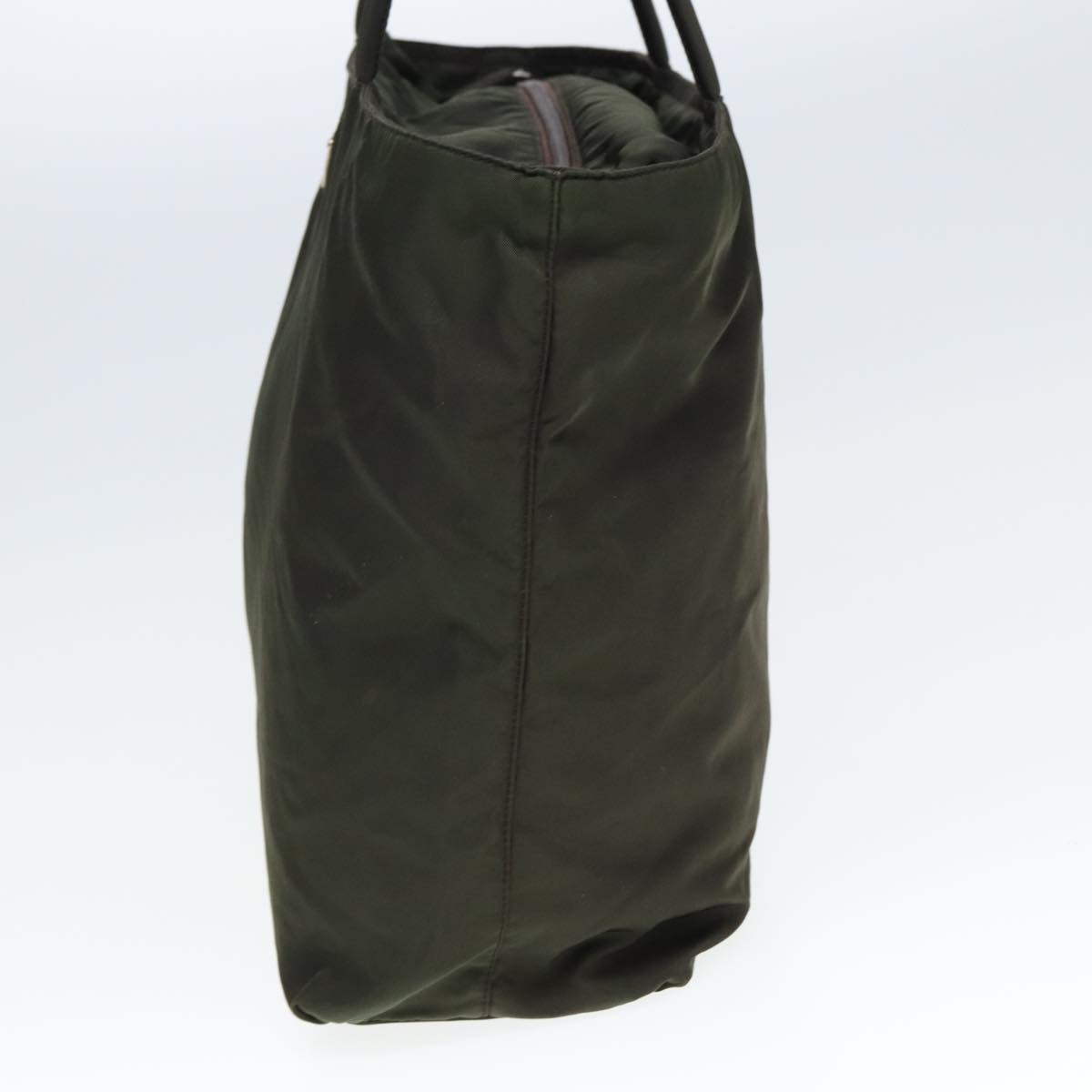 PRADA Hand Bag Nylon Khaki 79523