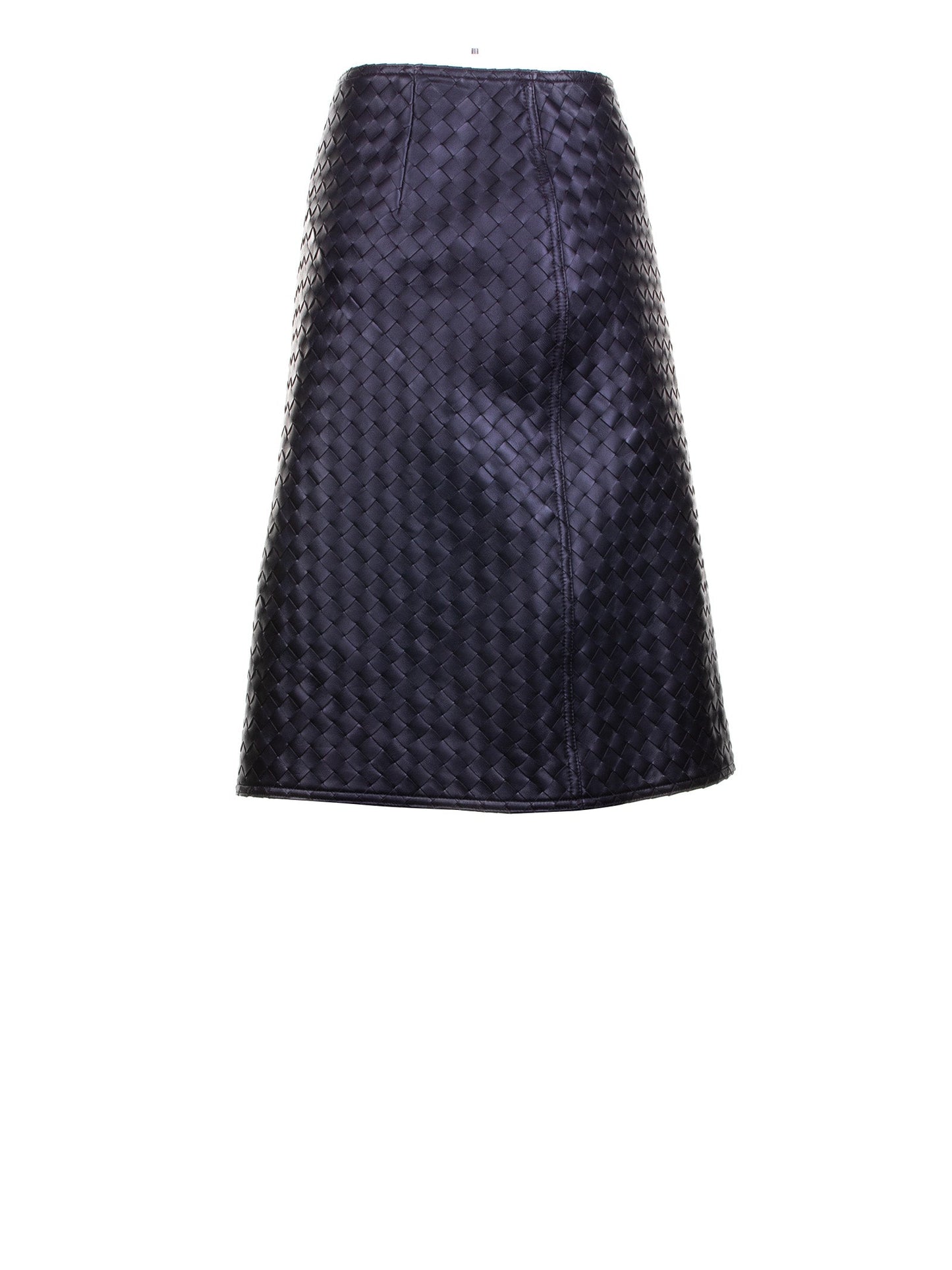 BOTTEGA VENETA Luxe Leather Sheath Midi Skirt