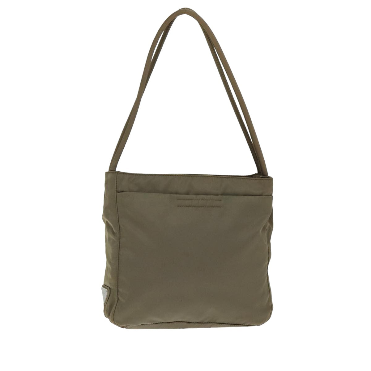 PRADA Hand Bag Nylon Brown 79619