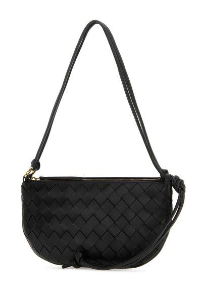 BOTTEGA VENETA Mini Intrecciato Leather Handbag with Detachable Pouch