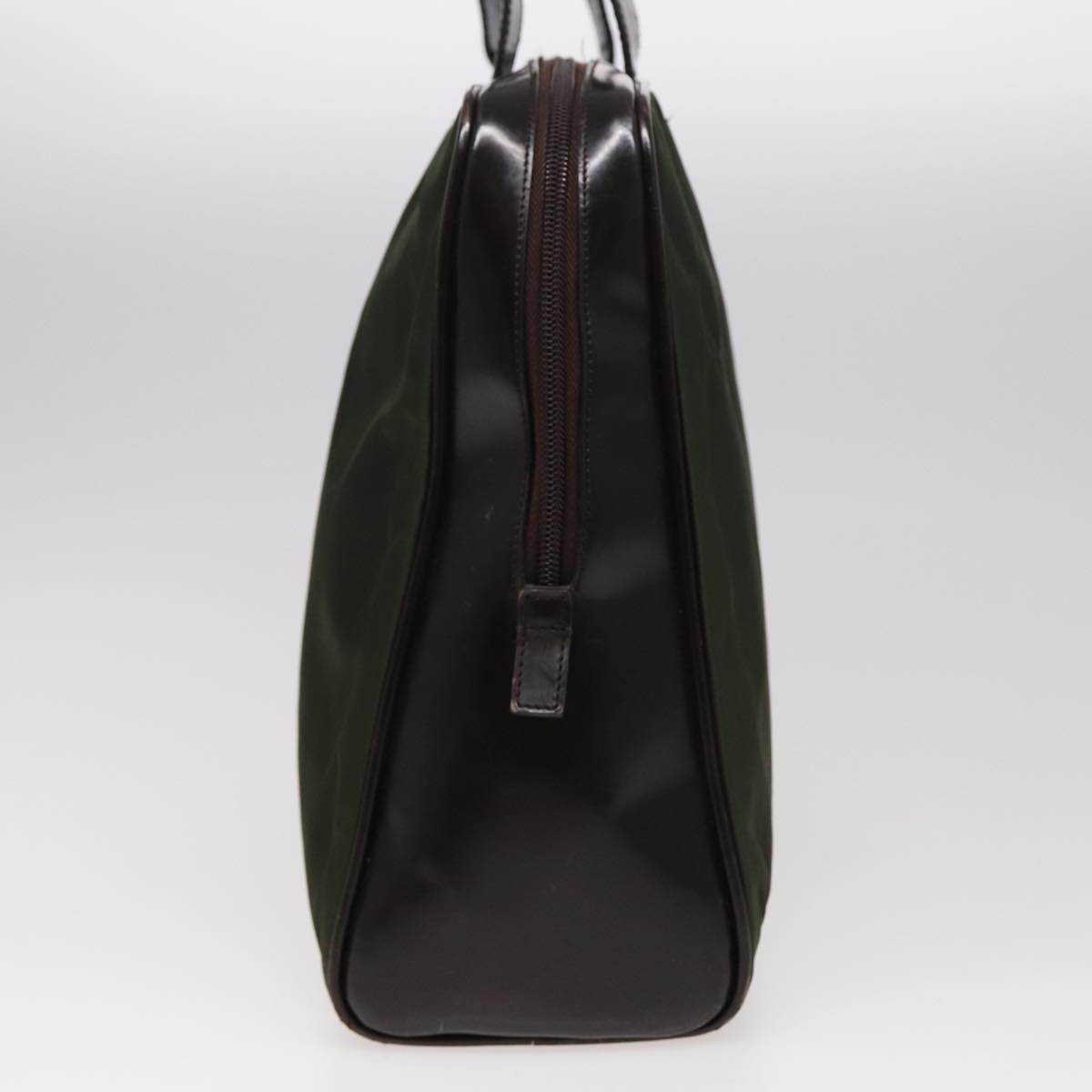 PRADA Hand Bag Nylon Khaki 79664