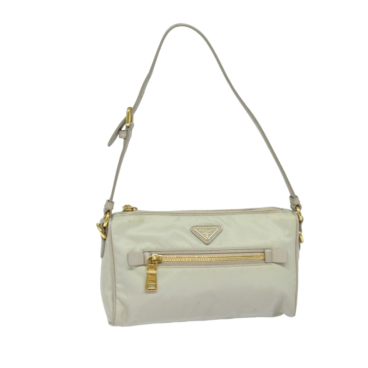 PRADA Shoulder Bag Nylon Gray 79819