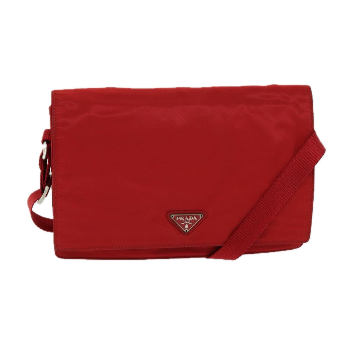 PRADA Shoulder Bag Nylon Red 79904