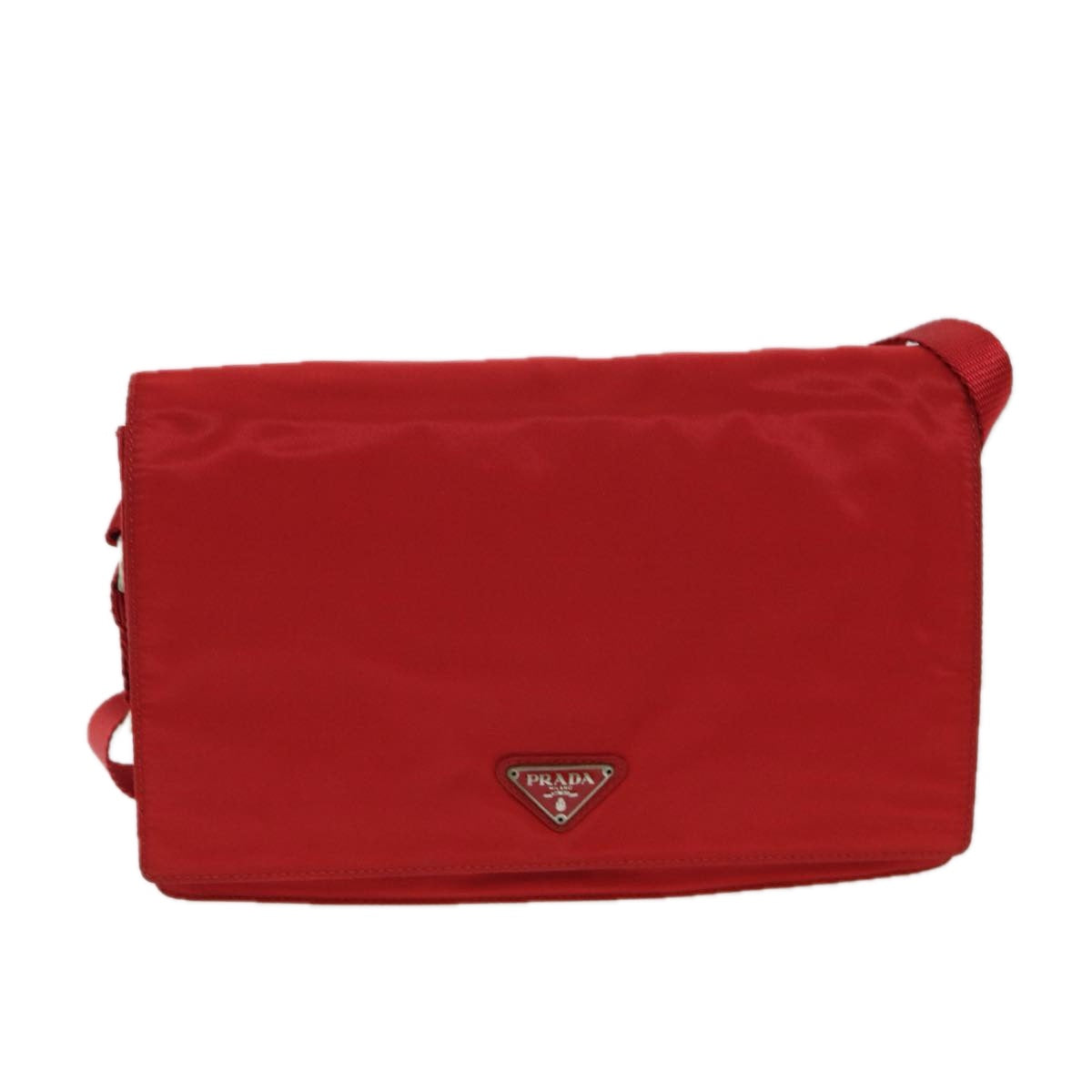 PRADA Shoulder Bag Nylon Red 79904