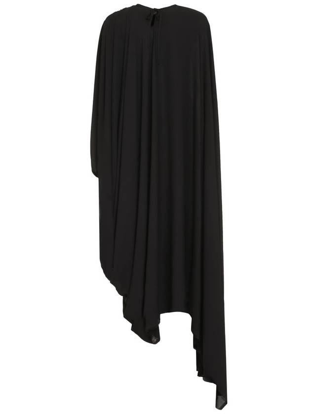 Balenciaga black all in asymmetrical dress 768709TGO081000 B0560955650