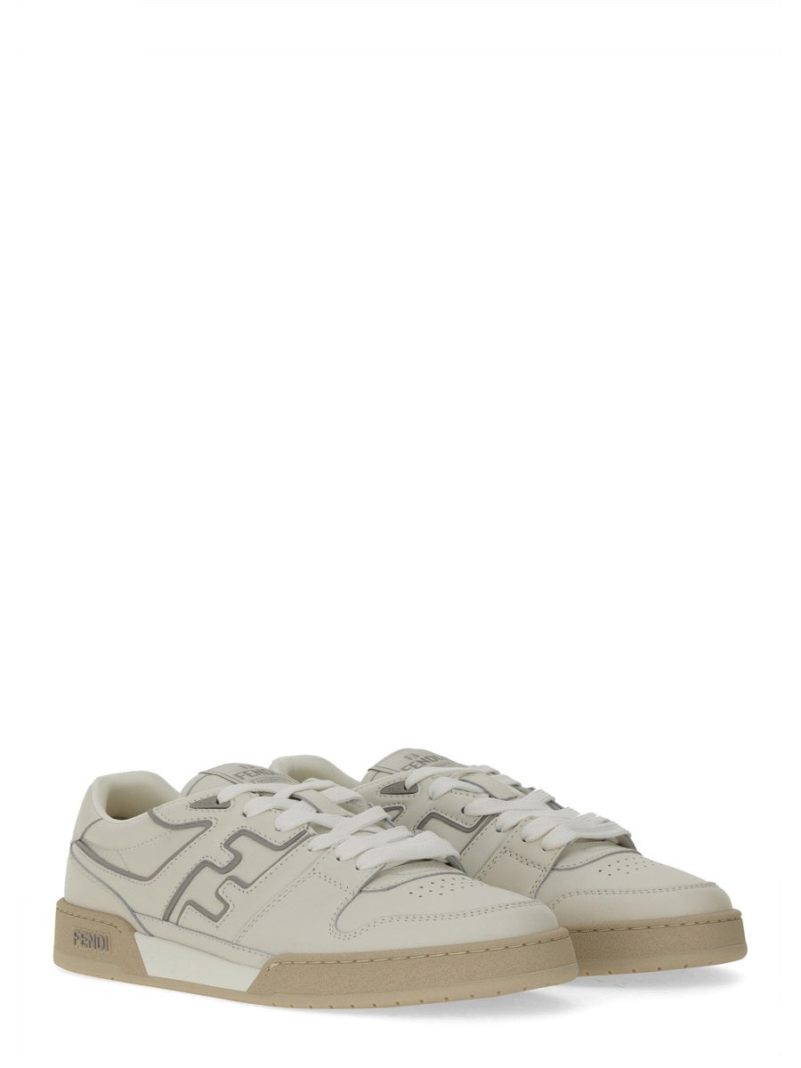 FENDI Men's Leather Logo Match Sneakers