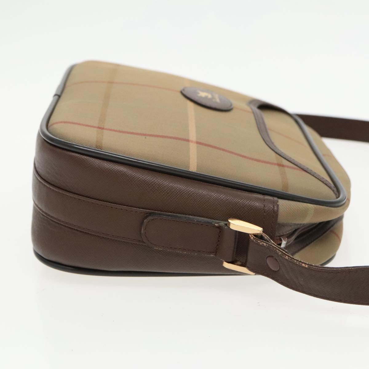 Burberry Check Link  Canvas Shoulder Bag ()