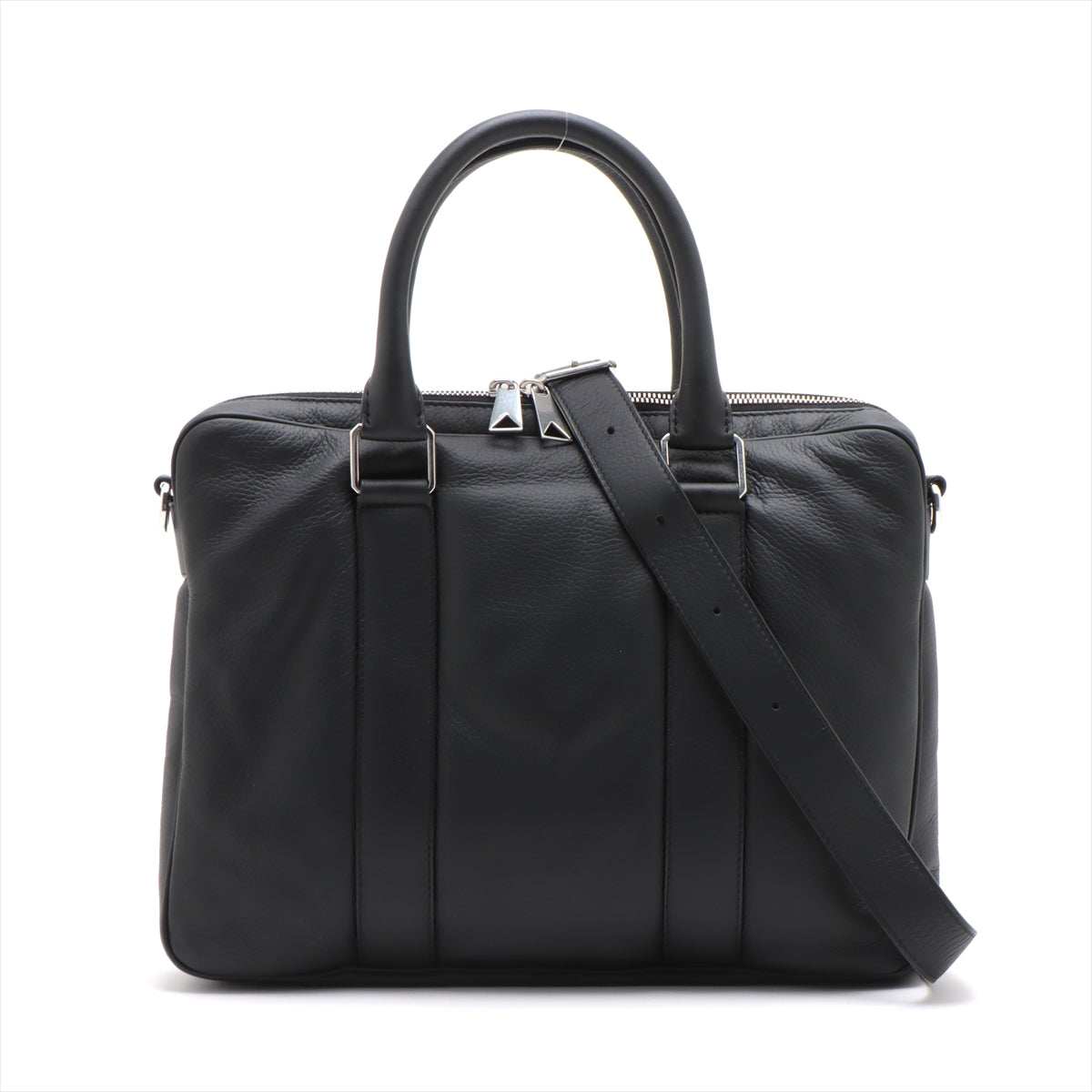 Bottega Veneta Classic Pilous Leather 2WAY Business Bag Black