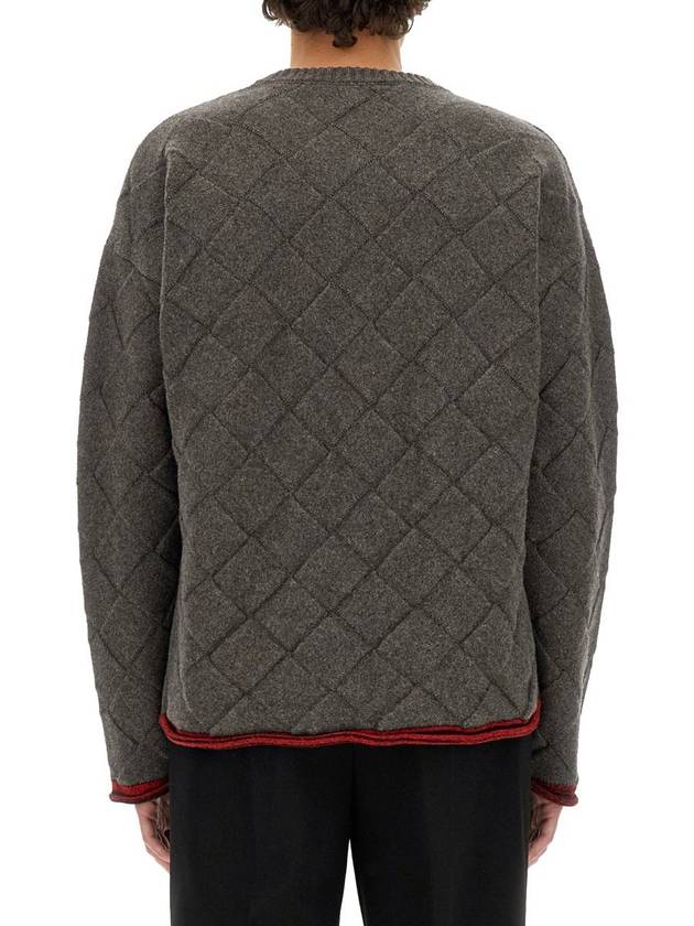 Bottega Veneta Intrecciato Knit Top Grey