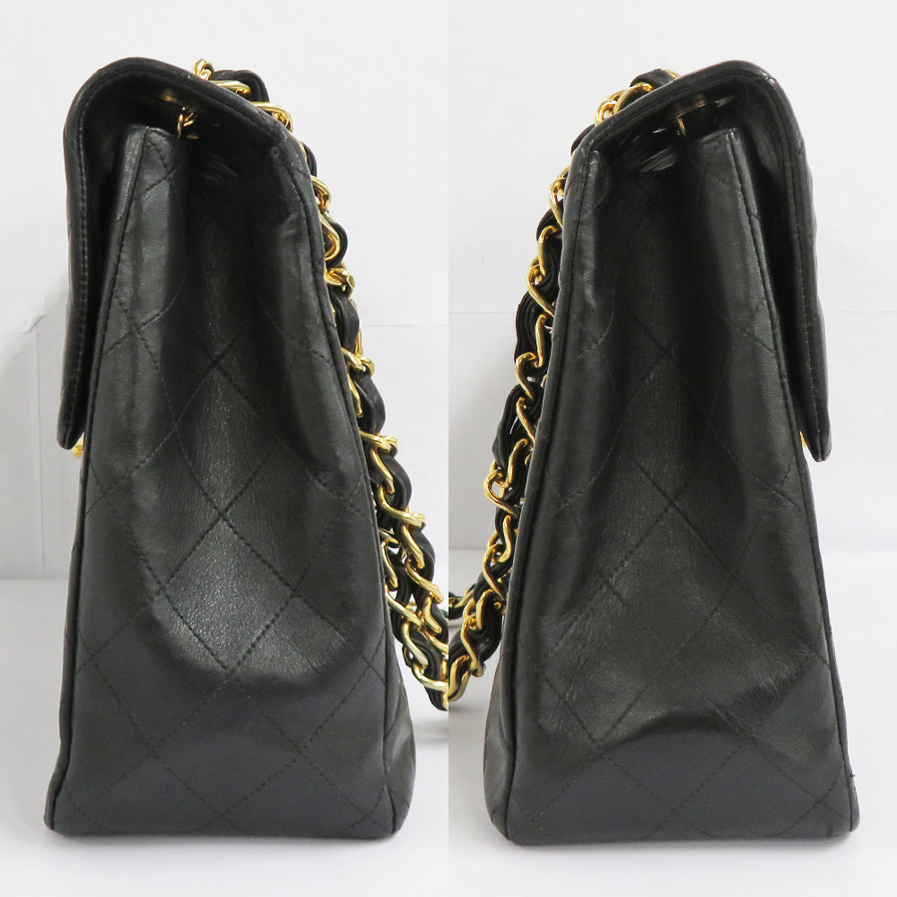 Chanel 34 Chain Shoulder Bag Black G A01094 Black 2nd Room in Leather Decamat