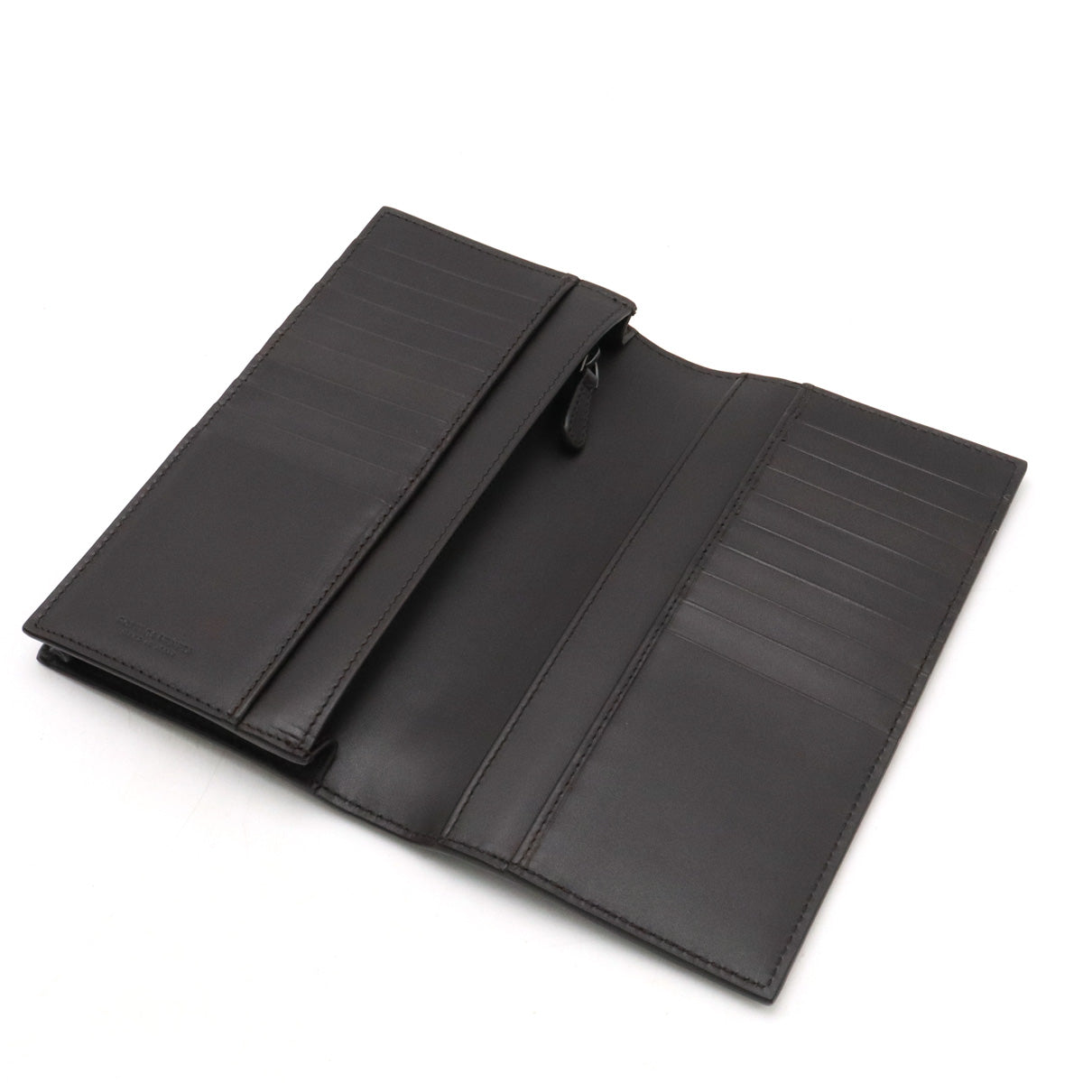 Bottega Veneta BOTTEGA GOVENETTA INTRACT Long wallet dark brown leather teas 316005