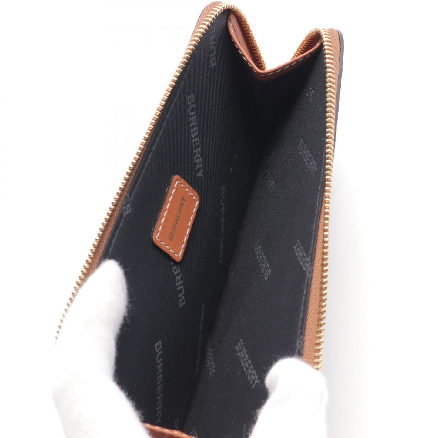 Burberry Coated Canvas Leather Card Case ()