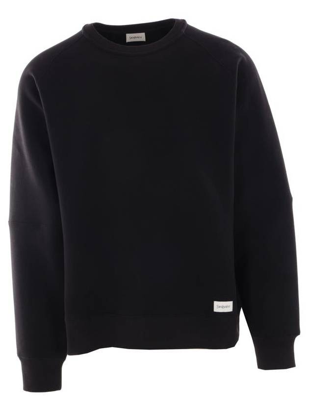 Saint Laurent Cotton Sweatshirt Black