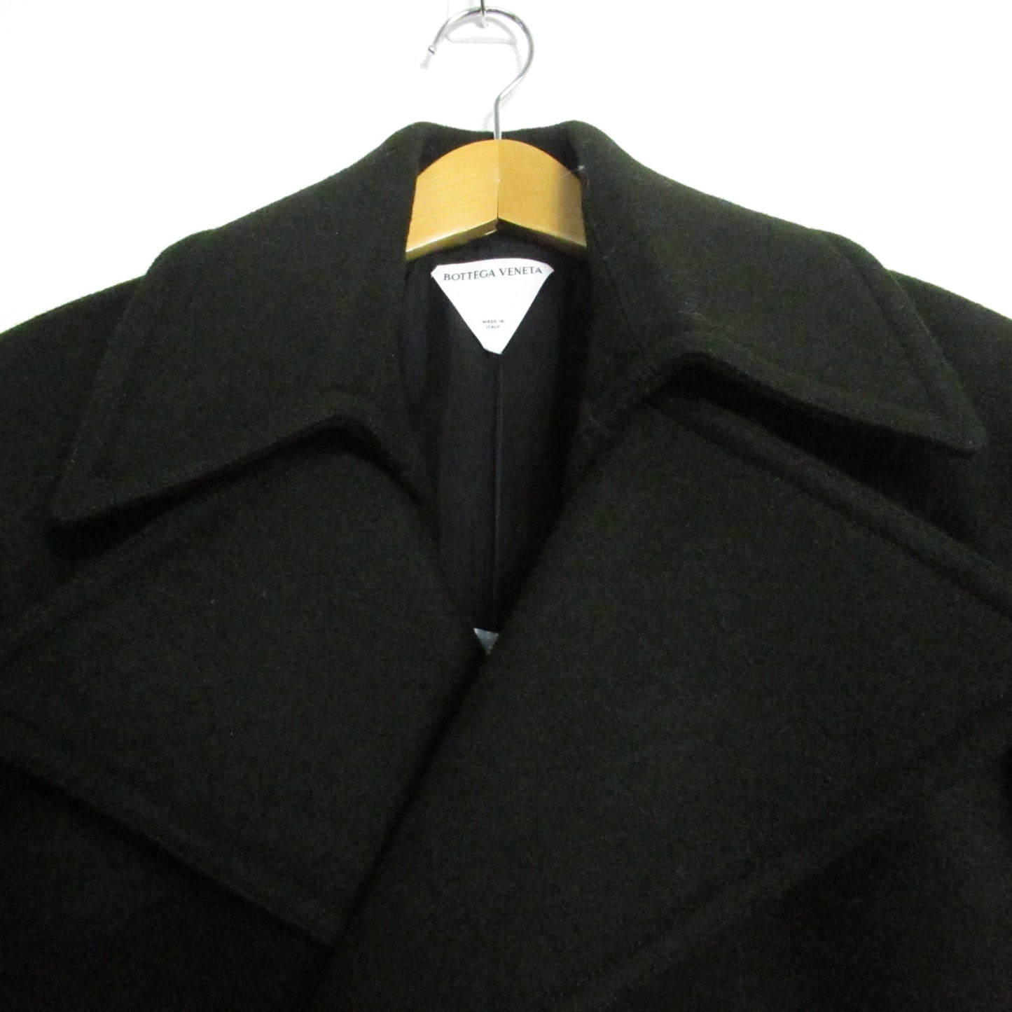 Bottega Veneta Feltwall Short Coat Wool Men Dark Green 756687V3FJ0218146