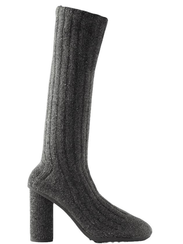 Bottega Veneta Atomic Knit Long Boots Anthracite