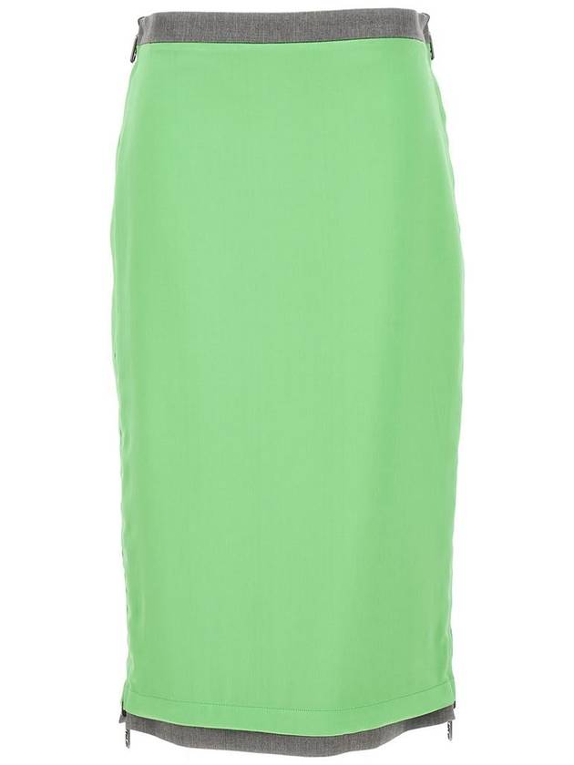Fendi SS skirt satin e gabardine FQ7451ANRIF1L7W