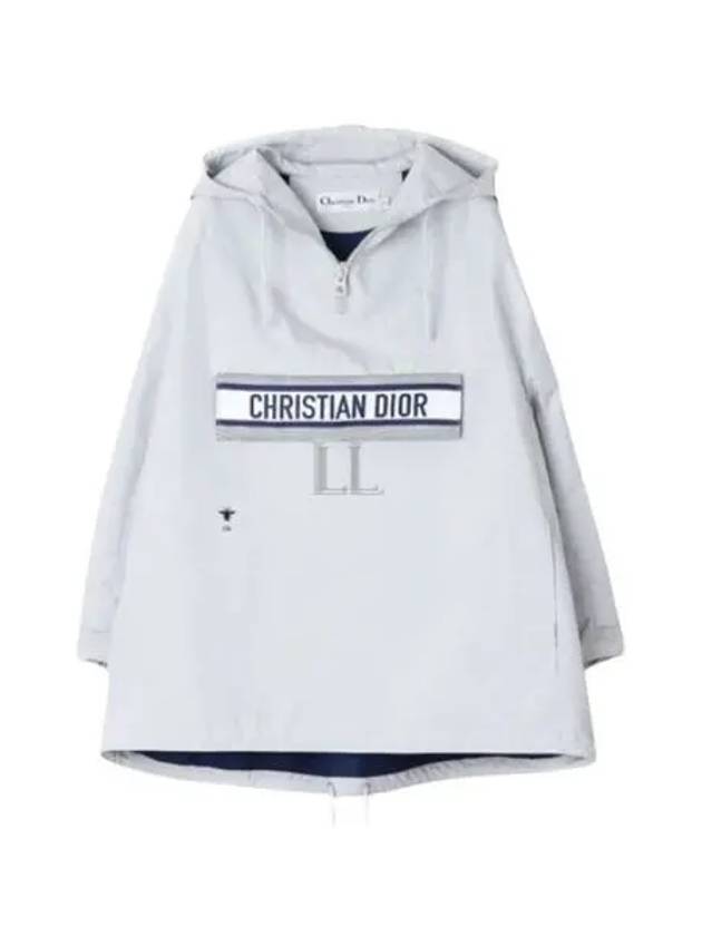 Back Print Hoodie Jacket Grey Dior
