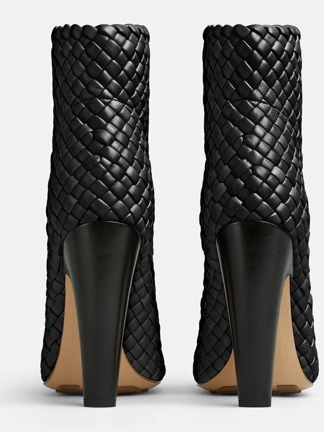 Bottega Veneta Women's Canalazzo Leather Ankle Boots Black